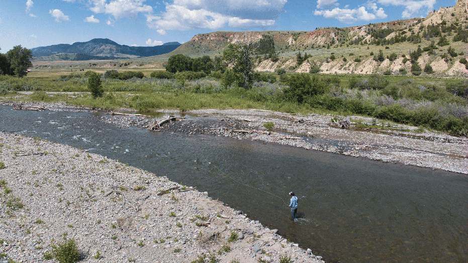 cutthroat trout and other fish also swim in the river and three creeks that run through the property.