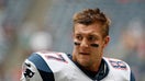 HOUSTON, TX - DECEMBER 01:  Rob Gronkowski #87 of the New England Patriots works out on the field before the game against the Houston Texans at Reliant Stadium on December 1, 2013 in Houston, Texas.  (Photo by Scott Halleran/Getty Images)