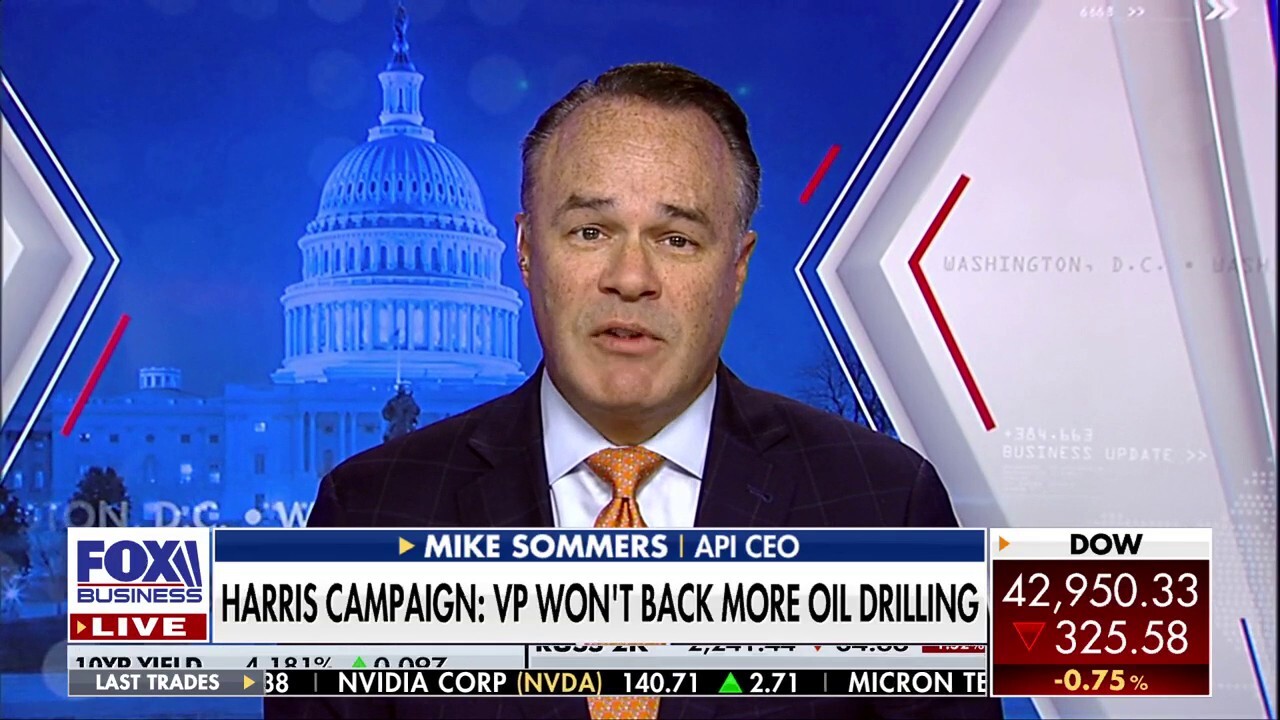 American Petroleum Institute CEO Mike Sommers spotlights the importance of domestic energy production and compares Trump and Harris' respective regulatory environment for oil.