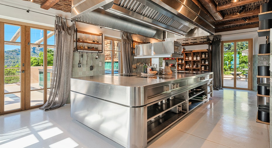 A kitchen in the $78M estate up for sale