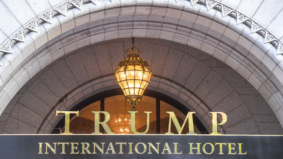 The Trump International Hotel sign