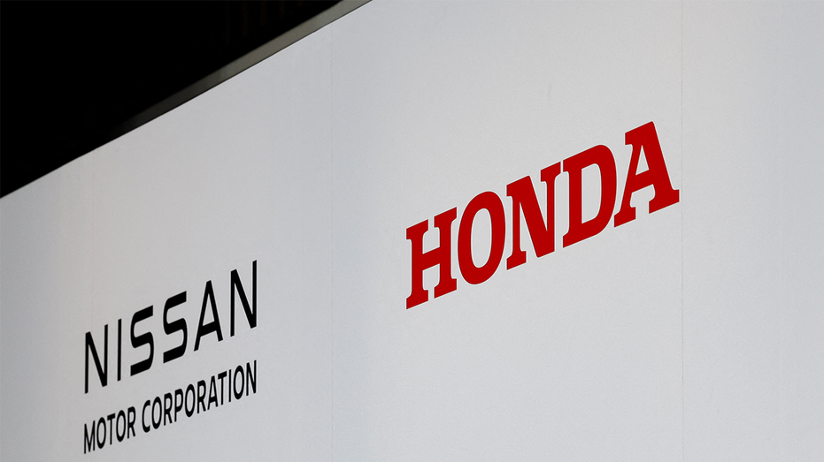 Logos of Nissan Motor Corporation and Honda